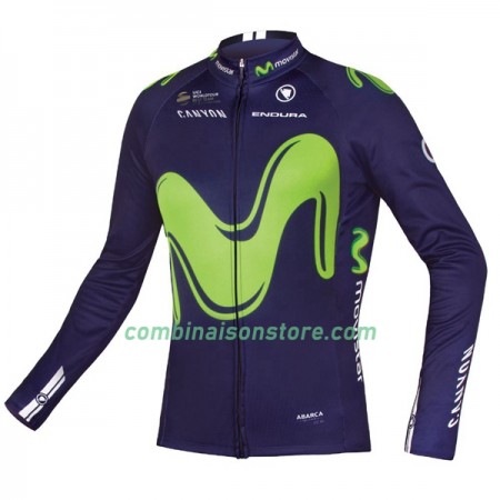 Maillot 2017 Movistar Team Manches Longues N001
